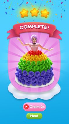 Icing on Doll Cake maker Game - Screenshot 4