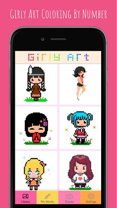 Girly Art Coloring By Number - Screenshot 1